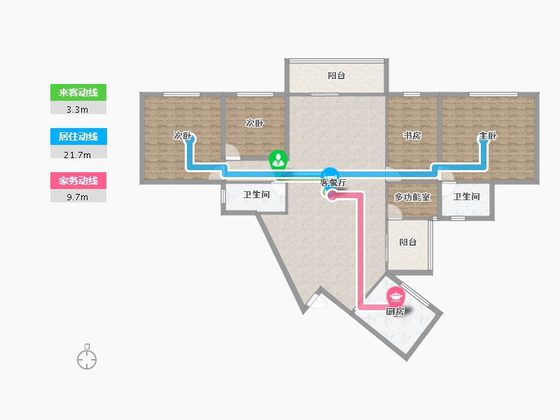 广东省-深圳市-恒丰理想居-163.76-户型库-动静线