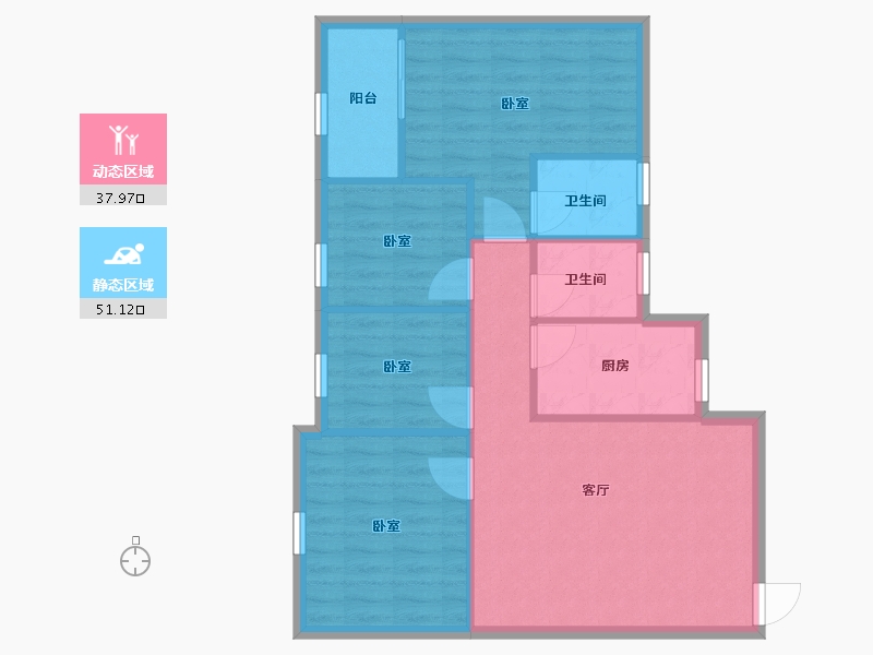 广东省-深圳市-南海城中心-81.00-户型库-动静分区