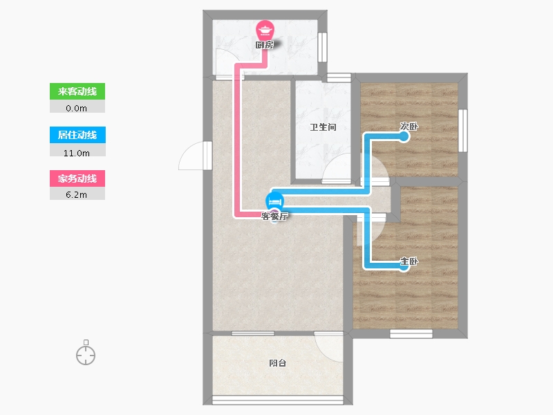 广东省-深圳市-雅涛花园-52.67-户型库-动静线