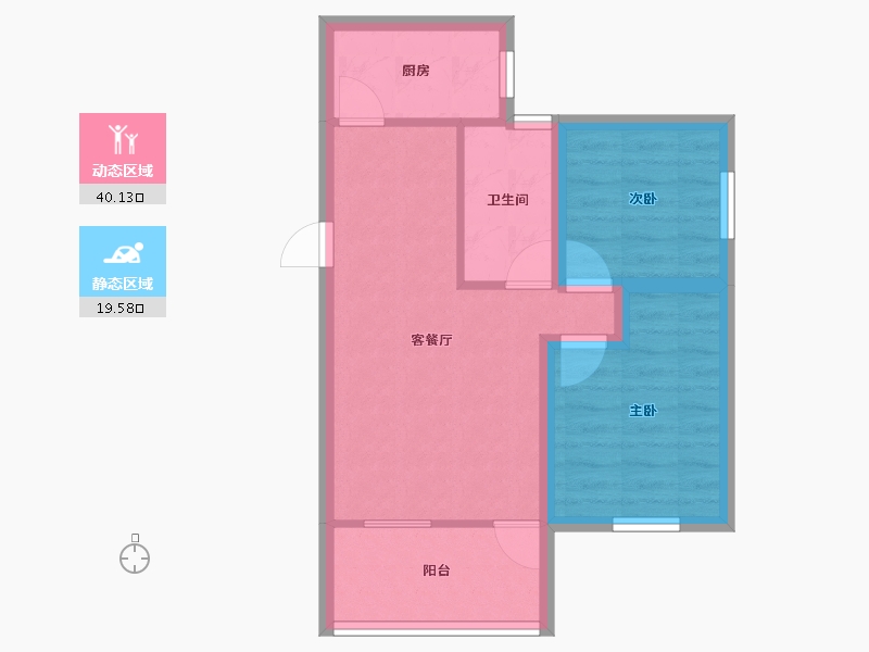 广东省-深圳市-雅涛花园-52.67-户型库-动静分区