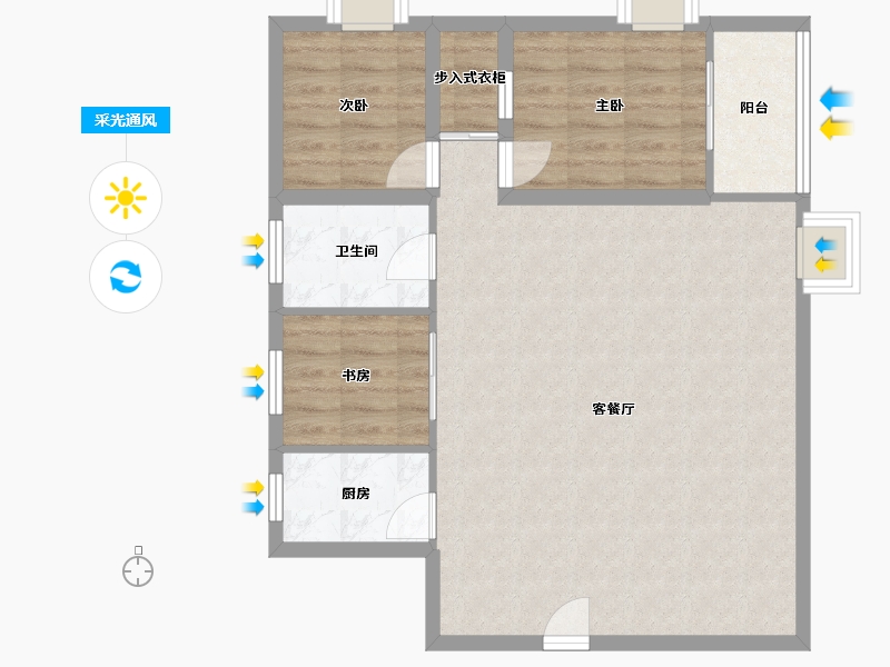 广东省-深圳市-山水情家园-82.50-户型库-采光通风