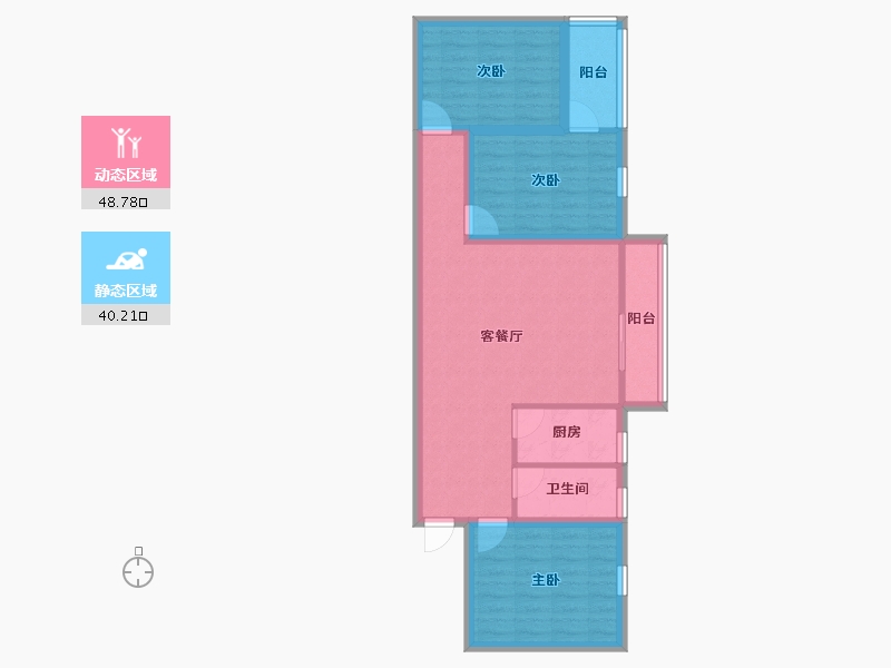 广东省-深圳市-嘉华花园西区-79.08-户型库-动静分区