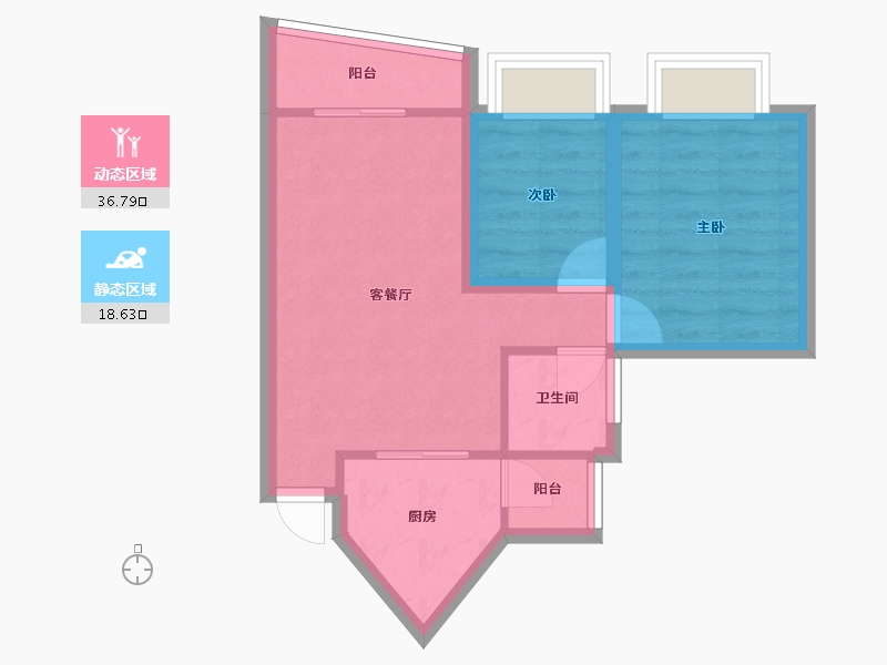 广东省-深圳市-荔雅居-48.93-户型库-动静分区