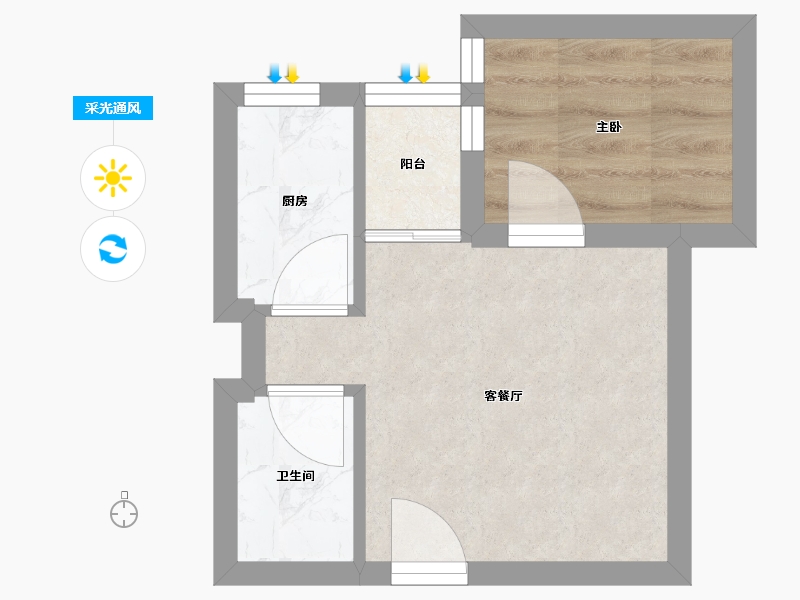 广东省-深圳市-万象新园-22.90-户型库-采光通风