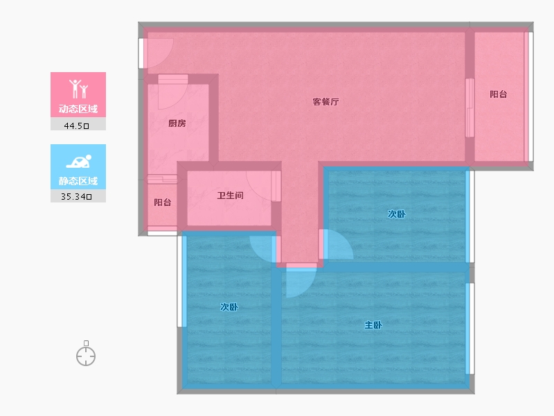 广东省-深圳市-兴华路2号(星航华府)-69.61-户型库-动静分区