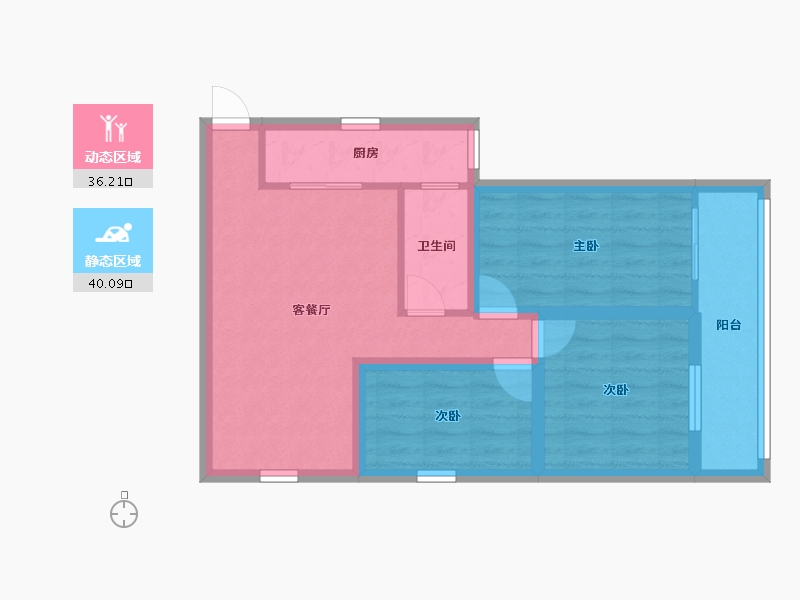 广东省-深圳市-缤纷年华-67.06-户型库-动静分区