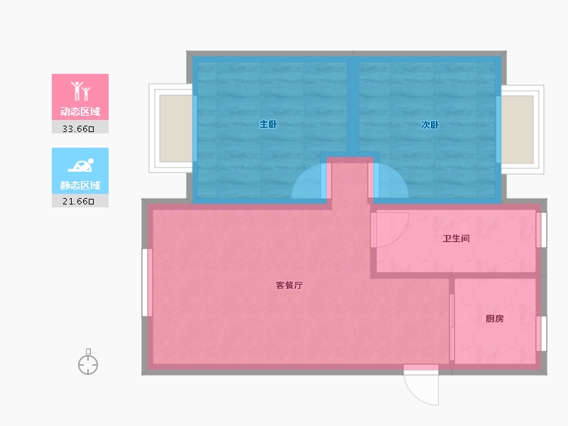 广东省-深圳市-雅兰亭(弘雅花园四期)-49.03-户型库-动静分区