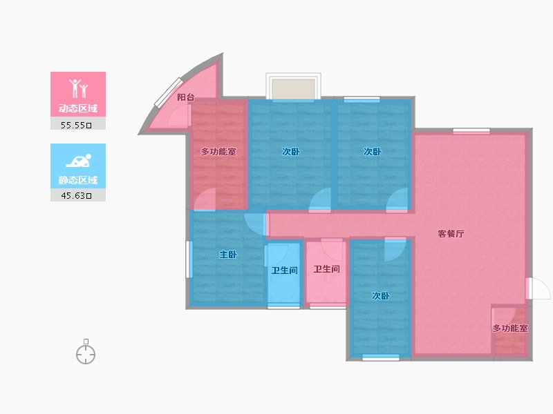 广东省-深圳市-海典居-88.93-户型库-动静分区