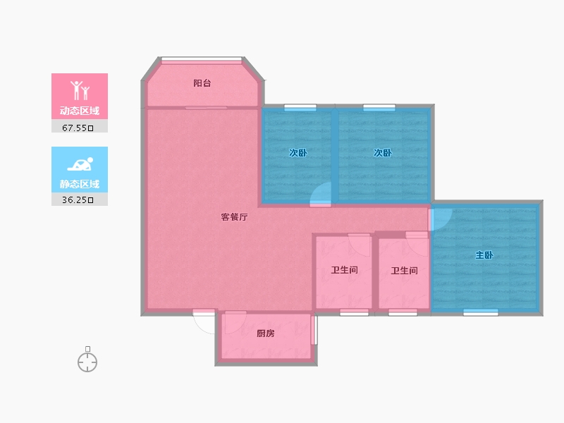 广东省-深圳市-泰华锦绣城-93.01-户型库-动静分区