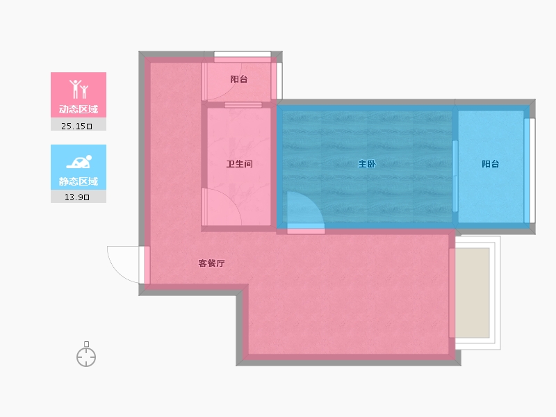 广东省-深圳市-鼎太风华(七期)-33.90-户型库-动静分区