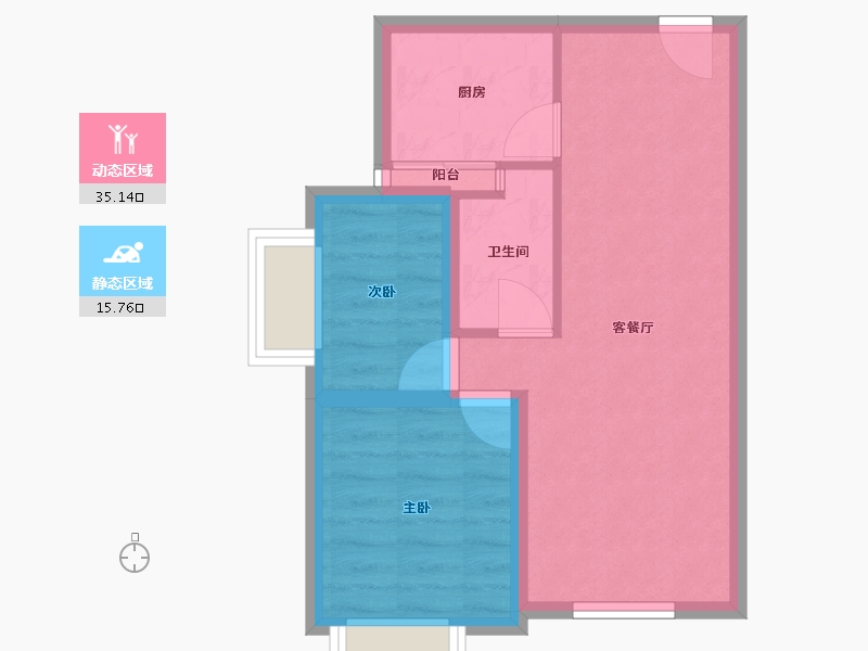 广东省-深圳市-横岗花半里-44.92-户型库-动静分区