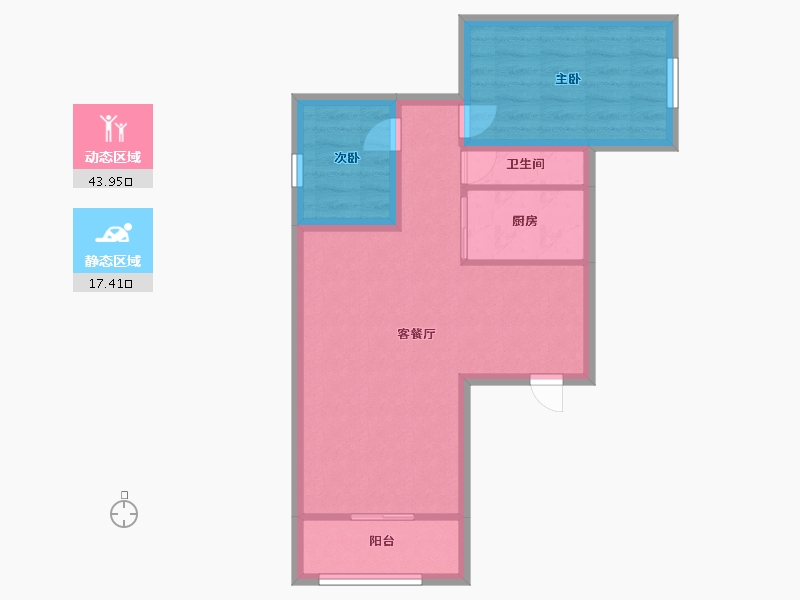 广东省-深圳市-御海新苑-54.40-户型库-动静分区