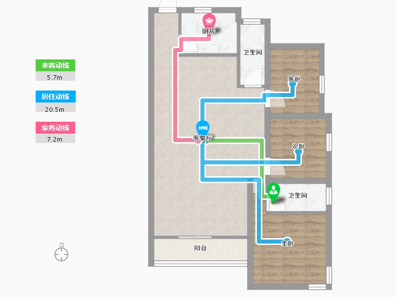 广东省-深圳市-桑泰水木丹华园-77.48-户型库-动静线