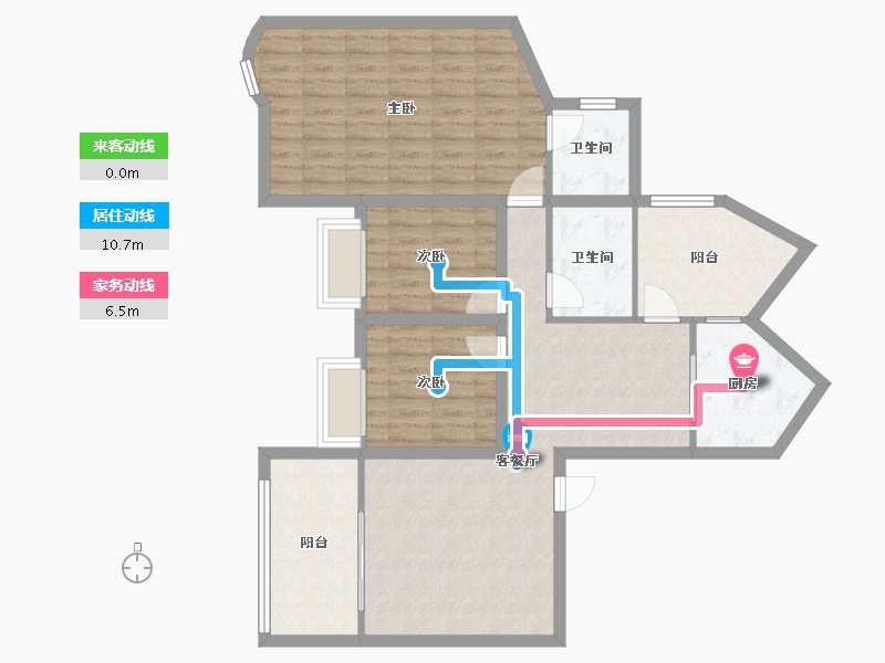 广东省-深圳市-鸿景园-97.64-户型库-动静线