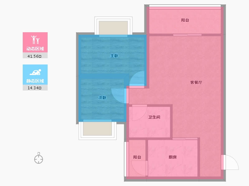 广东省-深圳市-荔雅居-49.28-户型库-动静分区