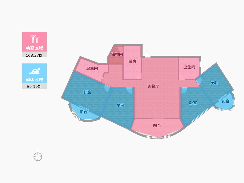 广东省-深圳市-汇景豪苑-174.07-户型库-动静分区