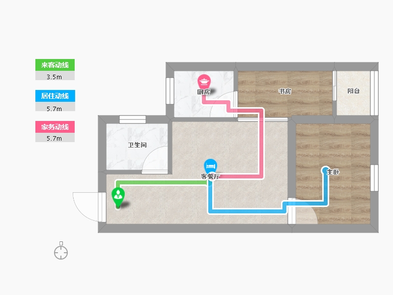 广东省-深圳市-南光城市花园-32.46-户型库-动静线