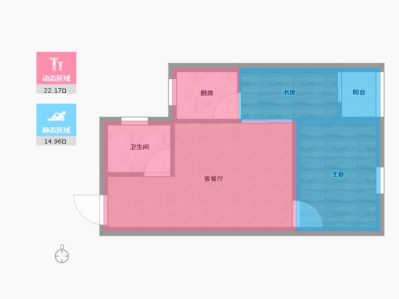 广东省-深圳市-南光城市花园-32.46-户型库-动静分区