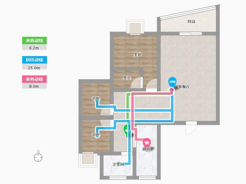 广东省-深圳市-荔雅居-68.25-户型库-动静线