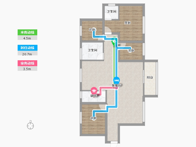 广东省-深圳市-圣源华庭-88.65-户型库-动静线