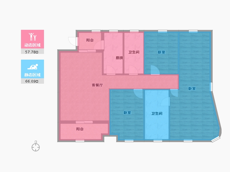 广东省-深圳市-凯德公园1号-113.38-户型库-动静分区