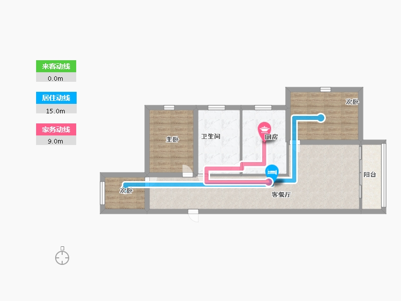 广东省-深圳市-桑达苑-75.19-户型库-动静线