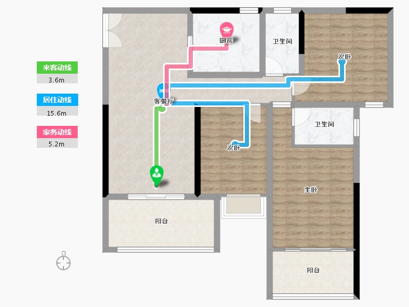 广东省-深圳市-侨香公馆-97.94-户型库-动静线