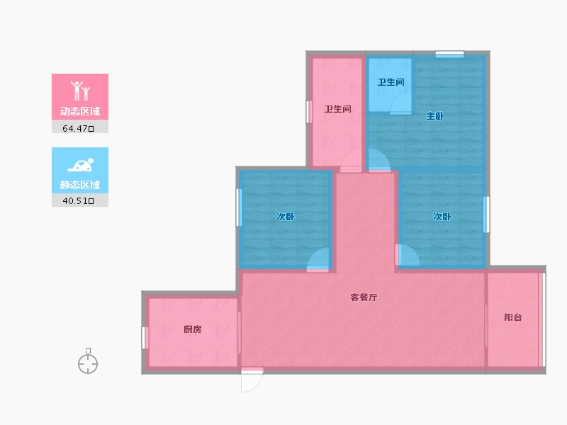 广东省-深圳市-福中福花园-93.74-户型库-动静分区