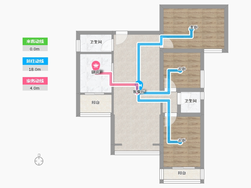 广东省-深圳市-凤凰雅居-65.94-户型库-动静线