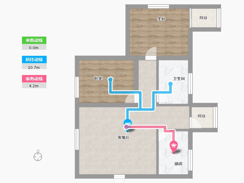 广东省-深圳市-南景苑大厦-53.59-户型库-动静线