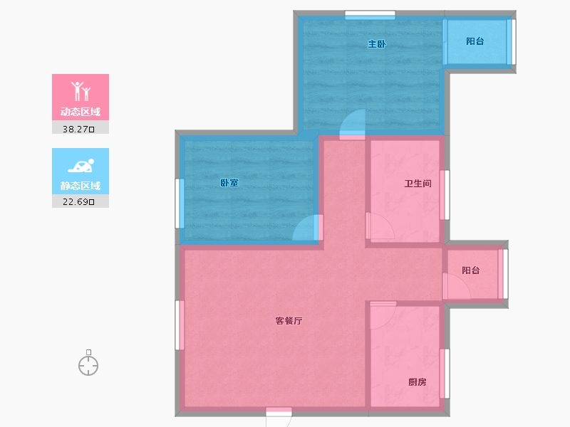 广东省-深圳市-南景苑大厦-53.59-户型库-动静分区