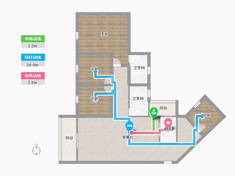 广东省-深圳市-恒丰理想居-96.79-户型库-动静线