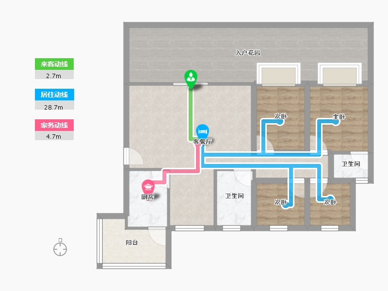 广东省-深圳市-万裕椰风海岸-93.02-户型库-动静线