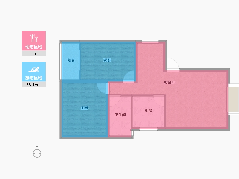 广东省-深圳市-金山花园-60.42-户型库-动静分区