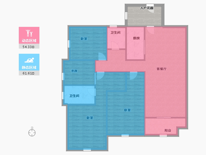 广东省-深圳市-万科金色领域-112.00-户型库-动静分区