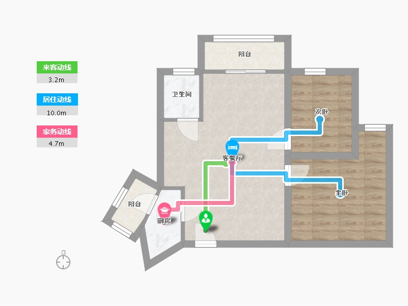 广东省-深圳市-阳光花地苑-52.24-户型库-动静线