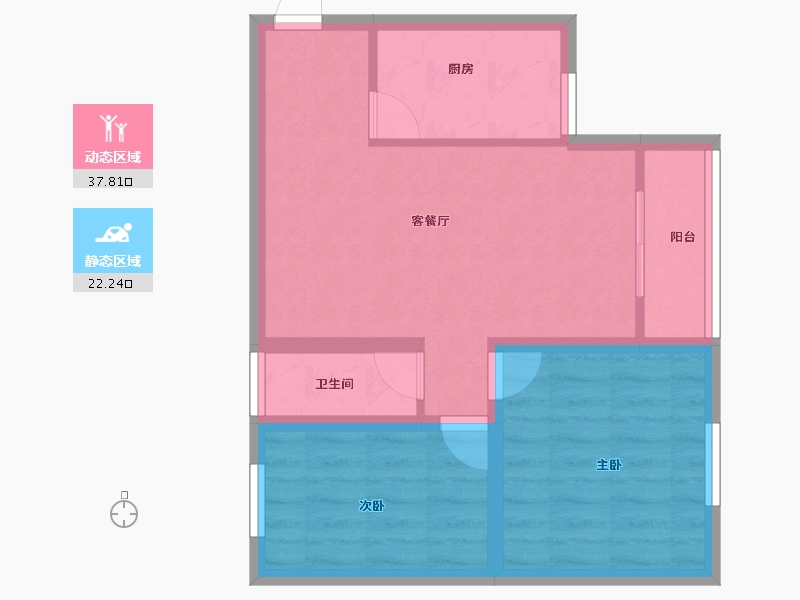 广东省-深圳市-太子山庄-53.00-户型库-动静分区