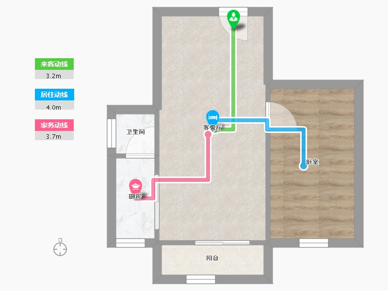 广东省-深圳市-意馨居-33.93-户型库-动静线