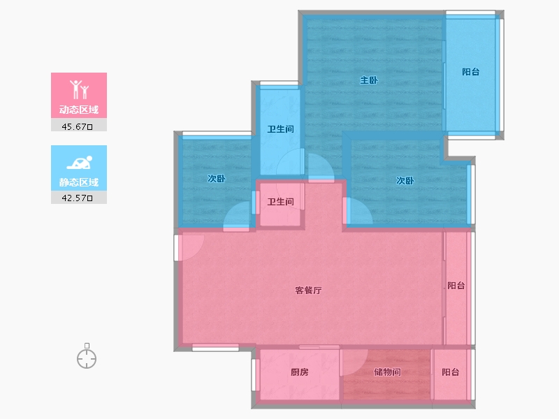 广东省-深圳市-南光城市花园-78.71-户型库-动静分区