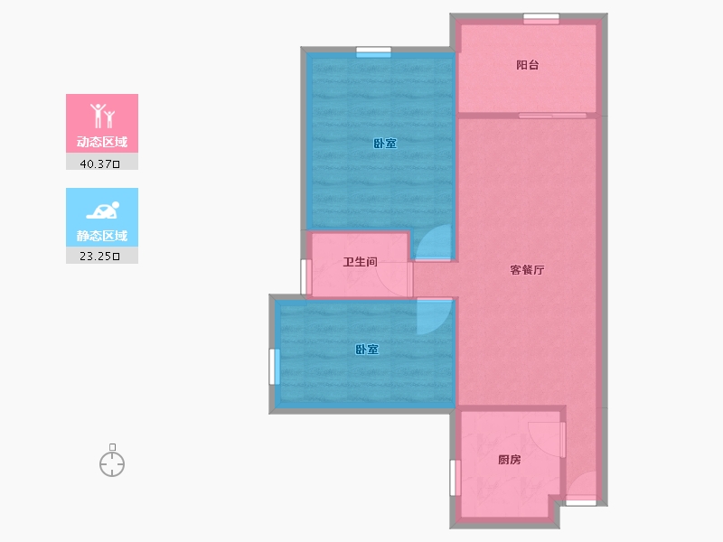 广东省-深圳市-海怡东方花园-57.38-户型库-动静分区