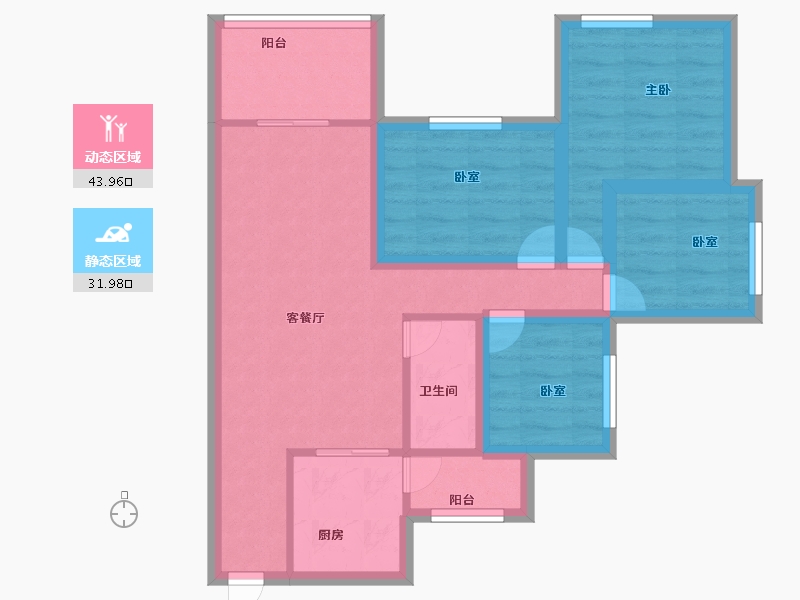 广东省-深圳市-华盛盛荟-65.91-户型库-动静分区