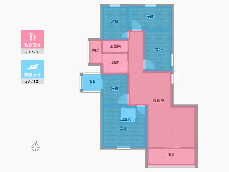 广东省-深圳市-国香清林郡-68.19-户型库-动静分区