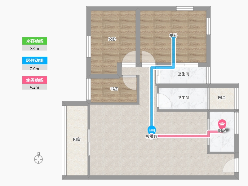 广东省-深圳市-桃源居12区（桃源居）-71.03-户型库-动静线