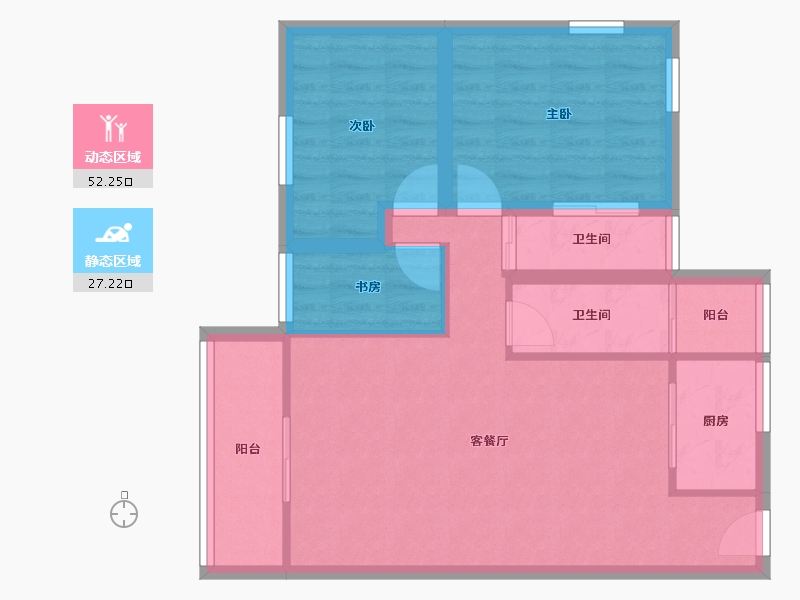 广东省-深圳市-桃源居12区（桃源居）-71.03-户型库-动静分区