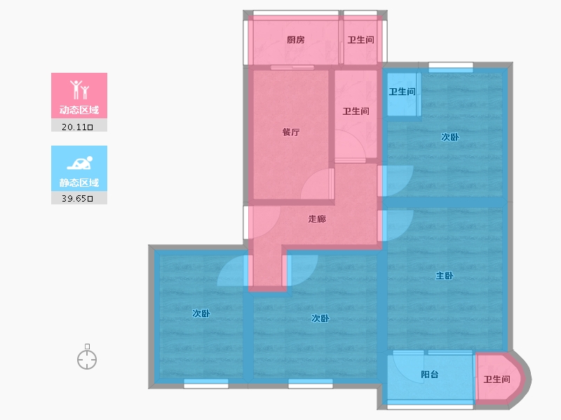 广东省-深圳市-红群楼小区-51.27-户型库-动静分区