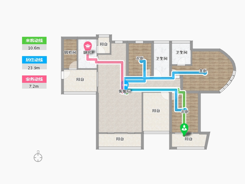 广东省-深圳市-金泓凯旋城-122.83-户型库-动静线