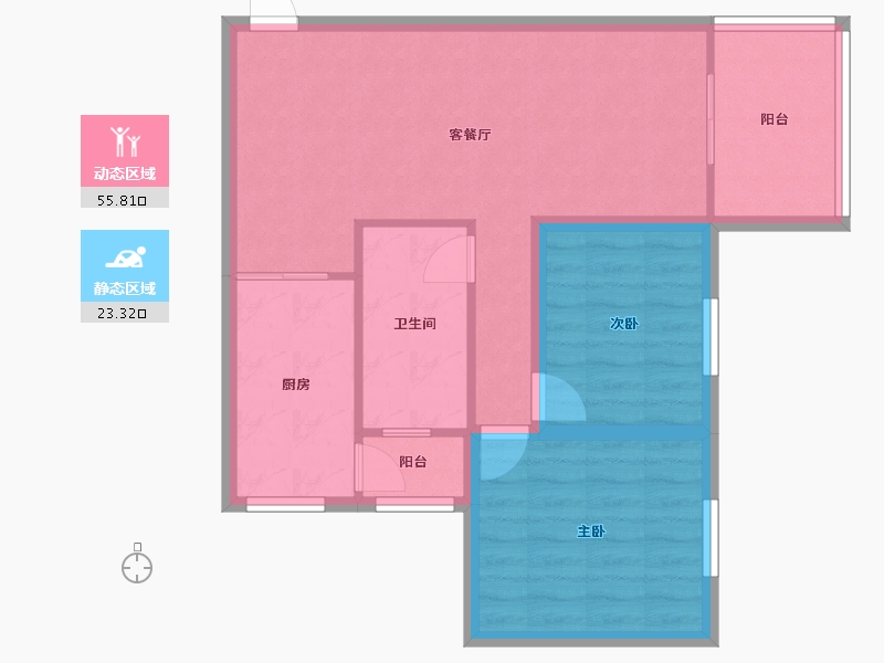 广东省-深圳市-翠拥华庭-70.85-户型库-动静分区