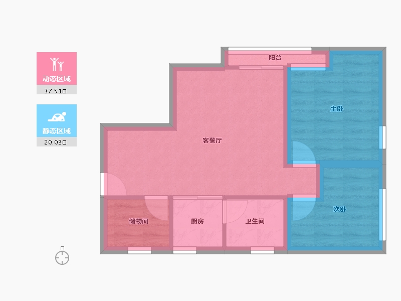 广东省-深圳市-钜建大厦-50.61-户型库-动静分区