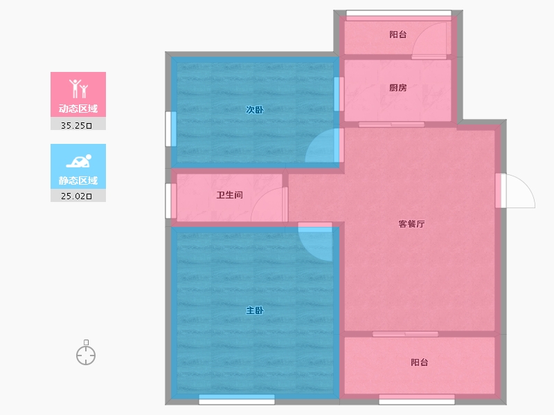 广东省-深圳市-东悦名轩-53.12-户型库-动静分区