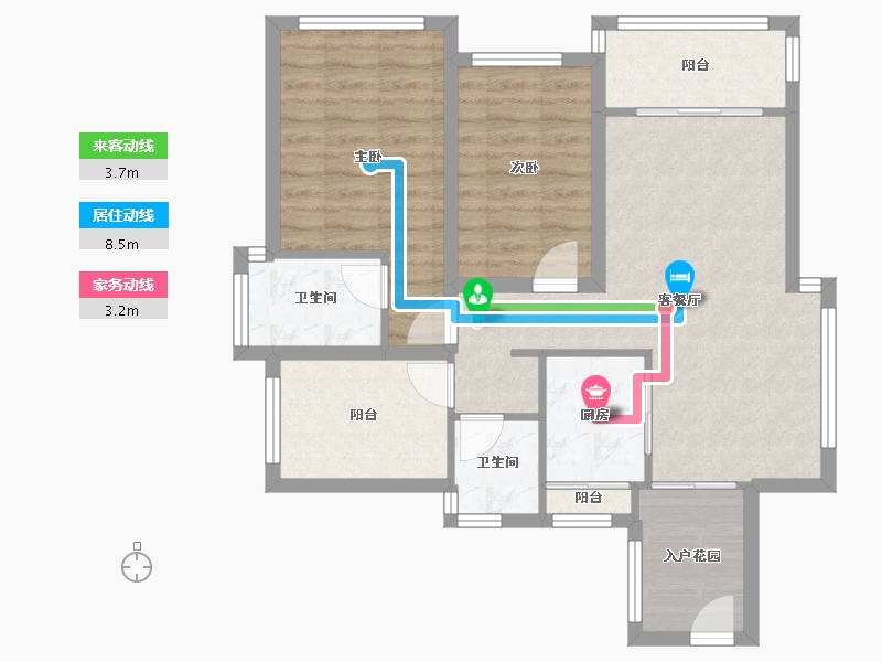 广东省-深圳市-合正汇一城-76.13-户型库-动静线